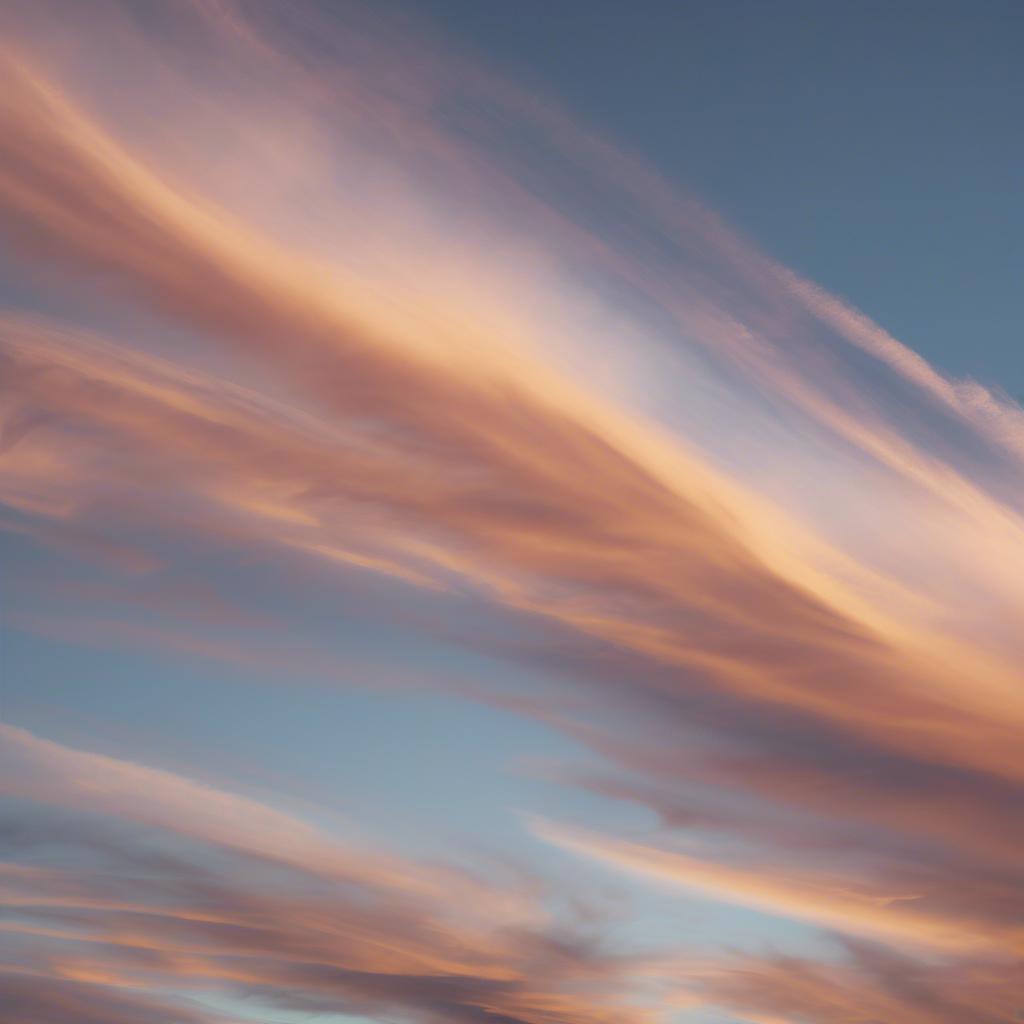Zdjęcie chmury typu Cirrus